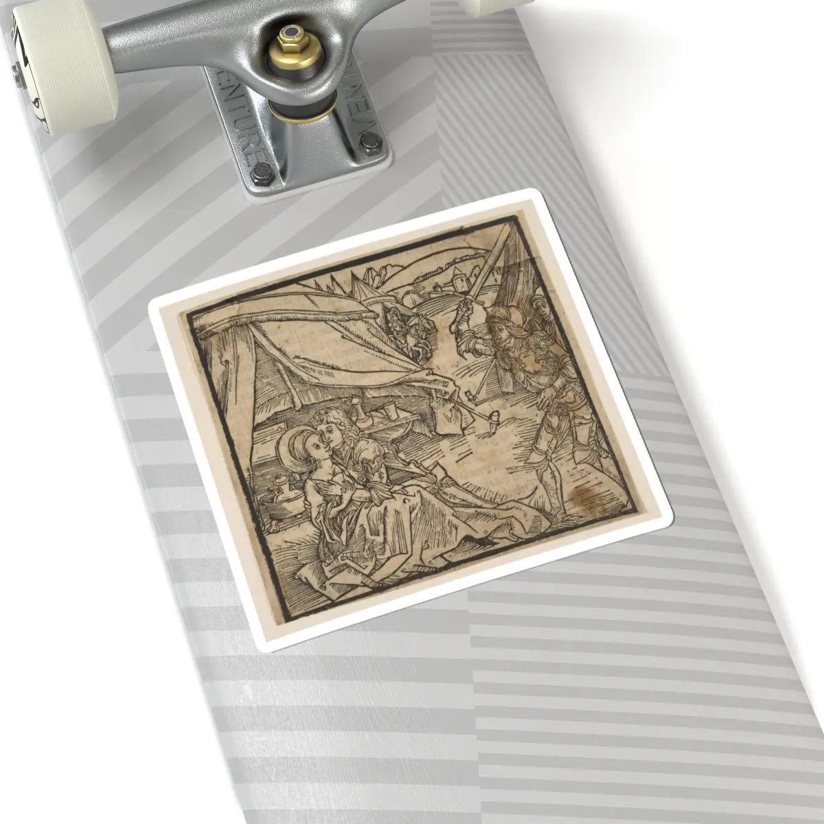 SKU:TSS-STICK-LBRDRR-6X6-191 Sizes:6" × 6" Types:White