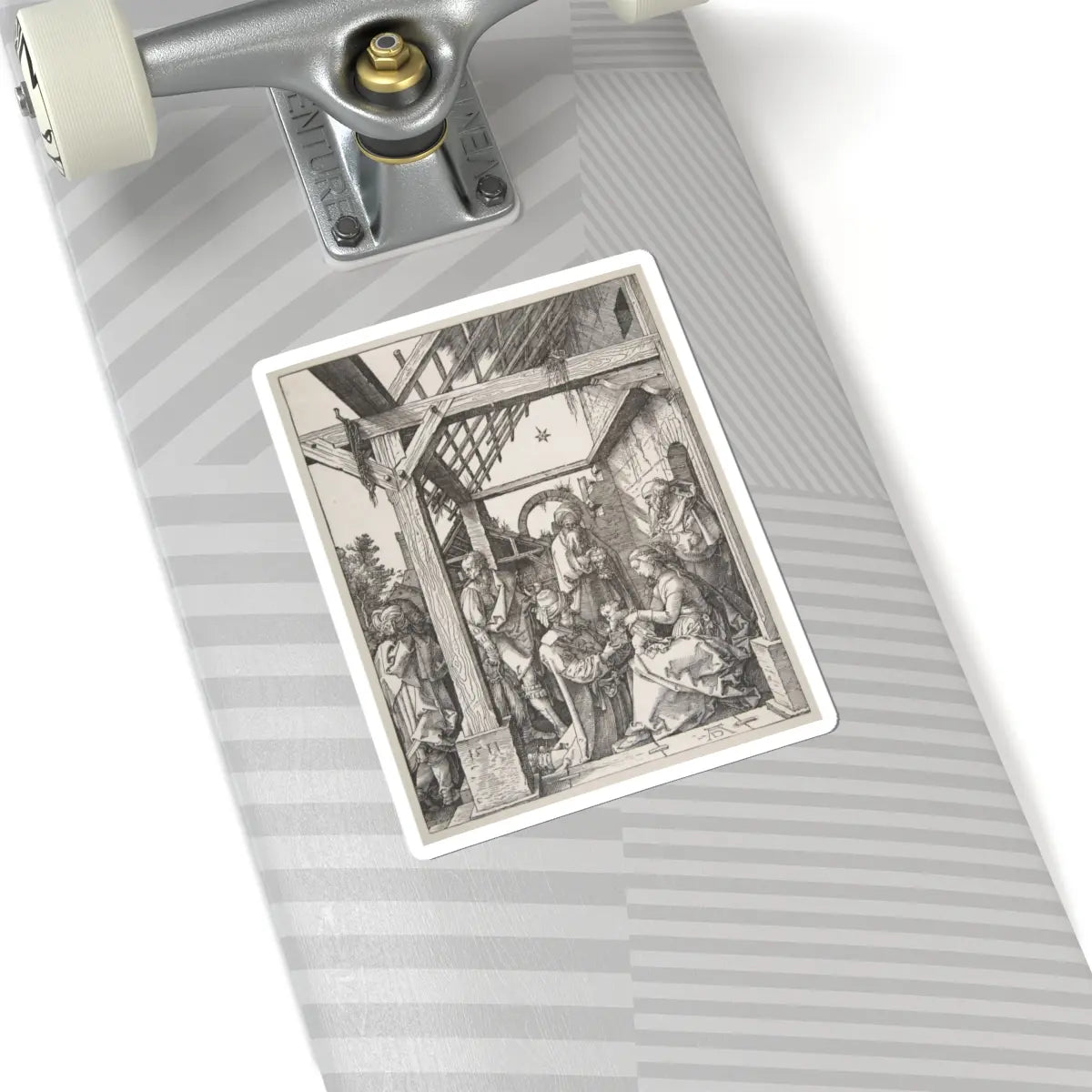 SKU:TSS-STICK-LBRDRR-6X6-328 Sizes:6" × 6" Types:White