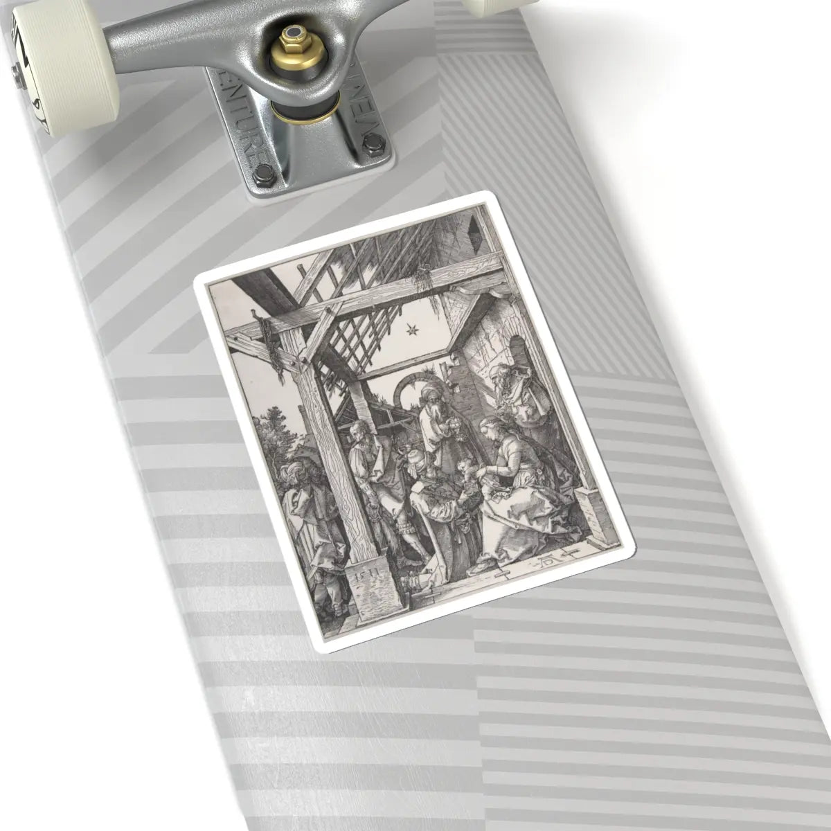 SKU:TSS-STICK-LBRDRR-6X6-330 Sizes:6" × 6" Types:White