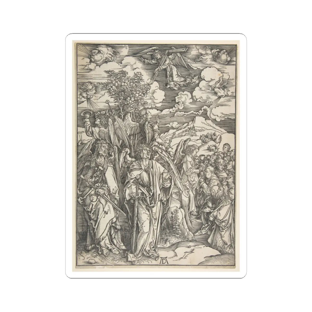 SKU:TSS-STICK-LBRDRR-6X6-450 Sizes:6" × 6" Types:White