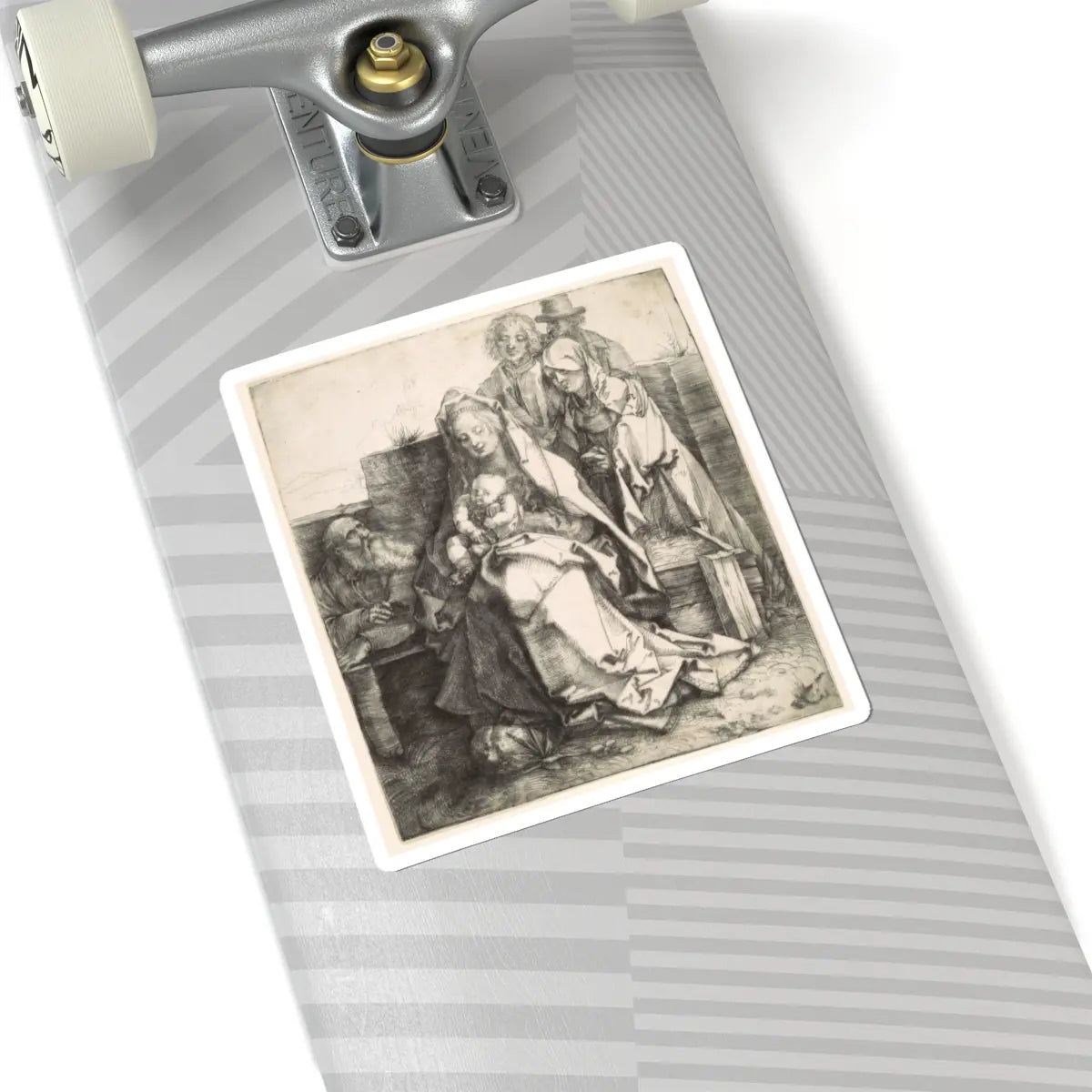 SKU:TSS-STICK-LBRDRR-6X6-473 Sizes:6" × 6" Types:White