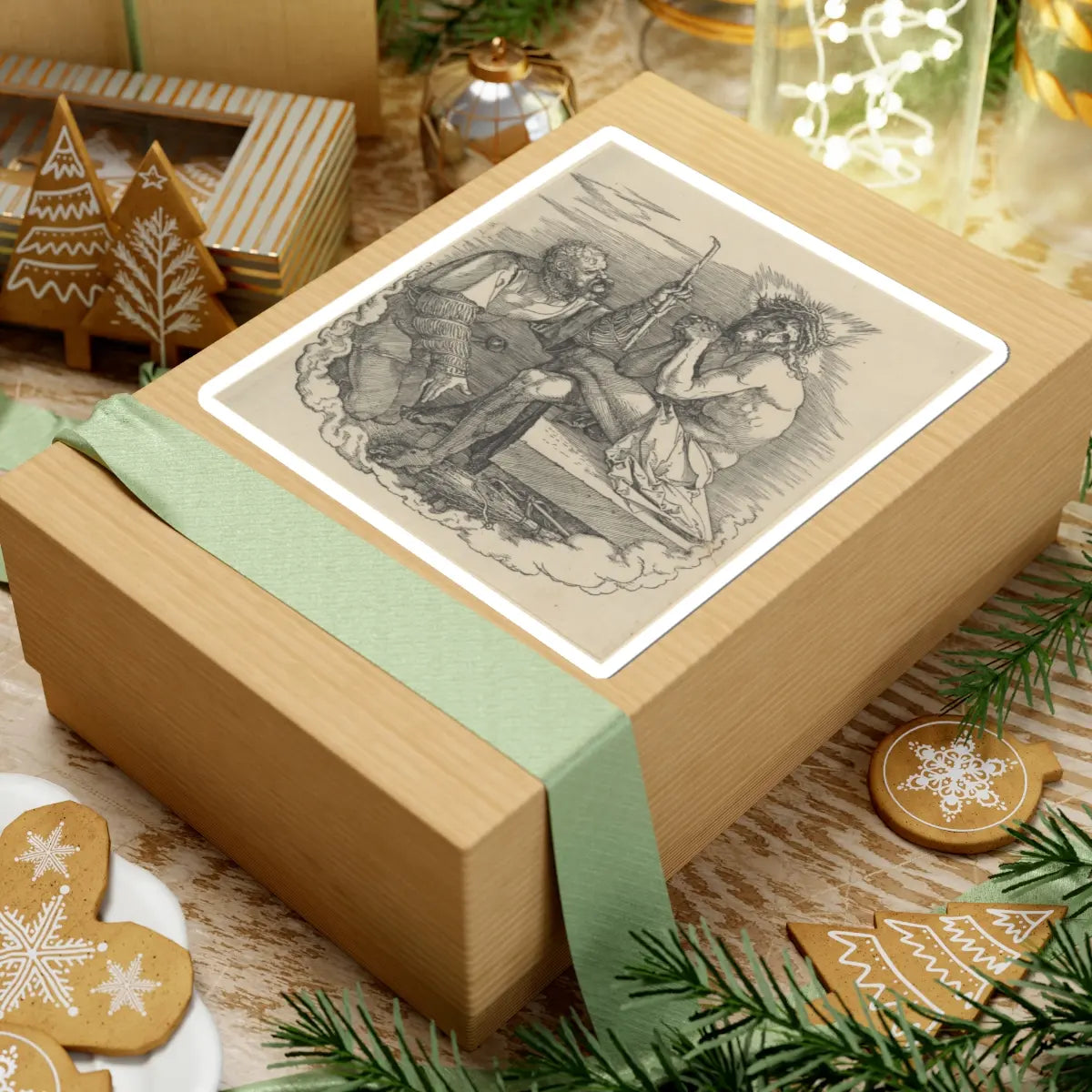 SKU:TSS-STICK-LBRDRR-6X6-518 Sizes:6" × 6" Types:White
