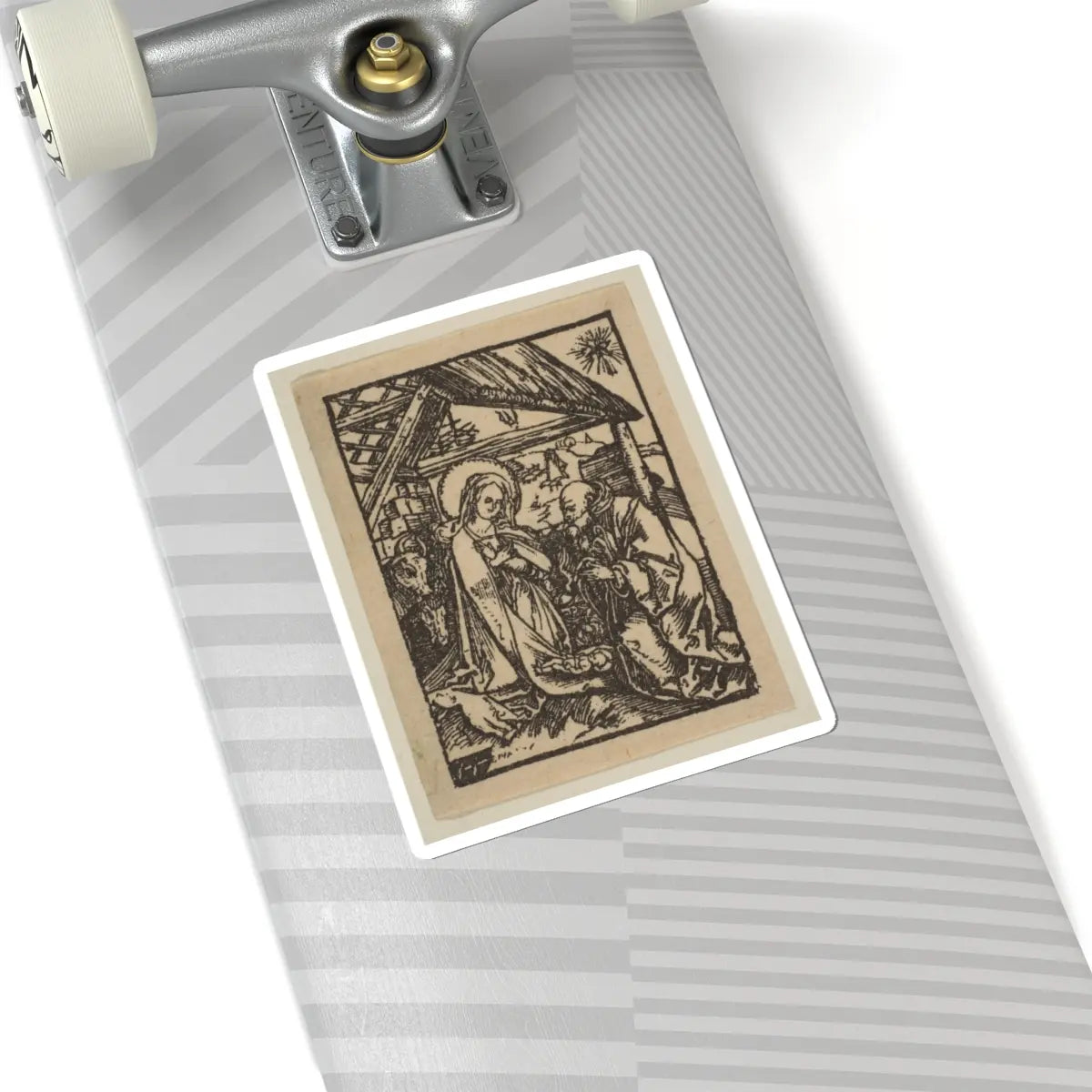 SKU:TSS-STICK-LBRDRR-6X6-547 Sizes:6" × 6" Types:White