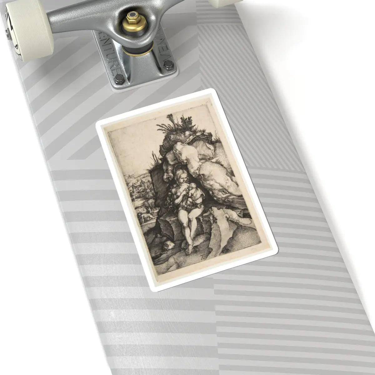 SKU:TSS-STICK-LBRDRR-6X6-563 Sizes:6" × 6" Types:White