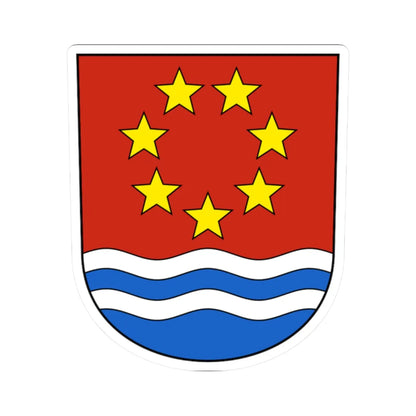Albula-Alvra Wappen (Switzerland) (Coat of Arms) STICKER Vinyl Kiss-Cut Decal 2 Inch White - The Sticker Space