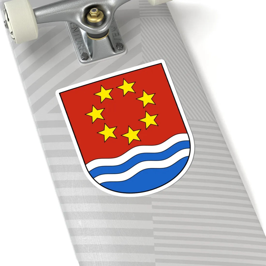 Albula-Alvra Wappen (Switzerland) (Coat of Arms) STICKER Vinyl Kiss-Cut Decal - The Sticker Space