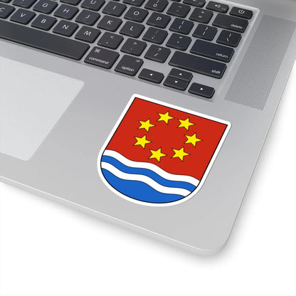 Albula-Alvra Wappen (Switzerland) (Coat of Arms) STICKER Vinyl Kiss-Cut Decal - The Sticker Space