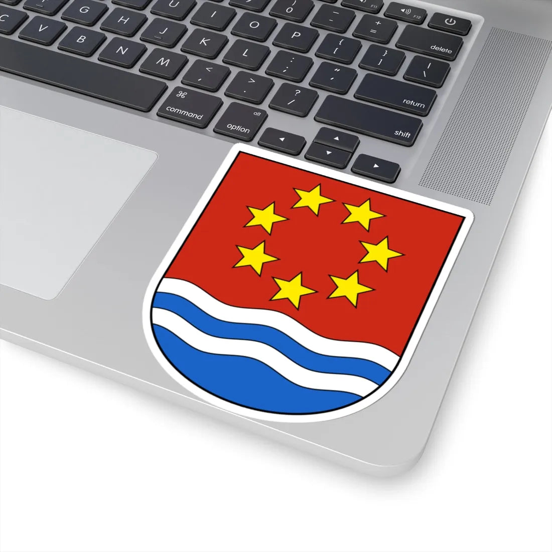 Albula-Alvra Wappen (Switzerland) (Coat of Arms) STICKER Vinyl Kiss-Cut Decal - The Sticker Space