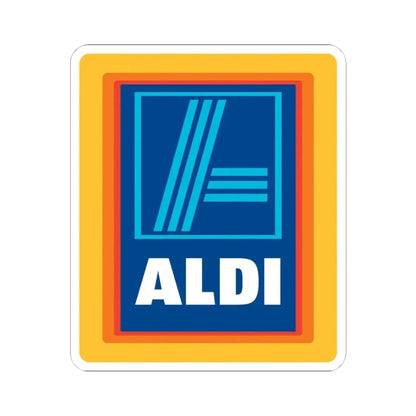 Aldi (Logo) STICKER Vinyl Kiss-Cut Decal 4 Inch White - The Sticker Space