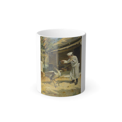 Aleksandr Makovsky (1869-1924) Dancing Crane - Color Changing Mug 11oz-11oz-The Sticker Space