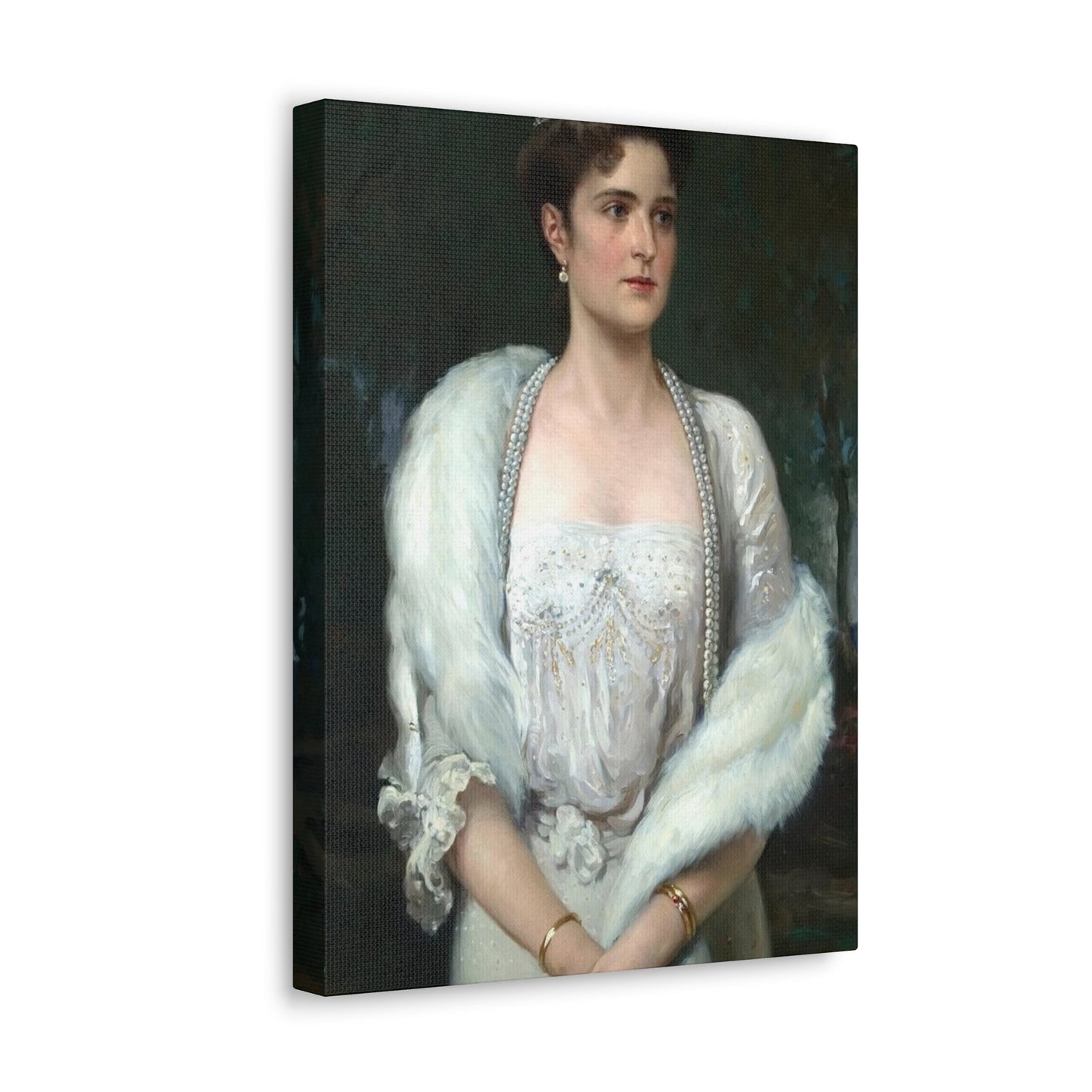 Aleksandr Makovsky (1869-1924) Portrait of Empress Alexandra Feodorovna - Canvas Wall Art-The Sticker Space