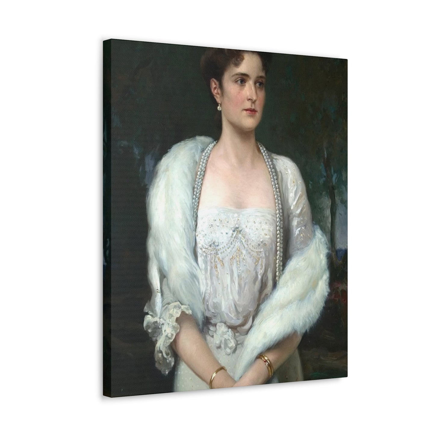 Aleksandr Makovsky (1869-1924) Portrait of Empress Alexandra Feodorovna - Canvas Wall Art-The Sticker Space