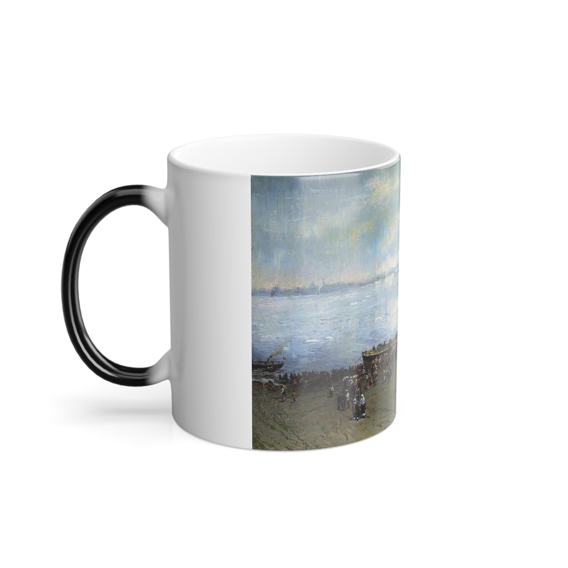 Aleksandr Makovsky (1869-1924) Transportation on the Volga - Color Changing Mug 11oz-11oz-The Sticker Space