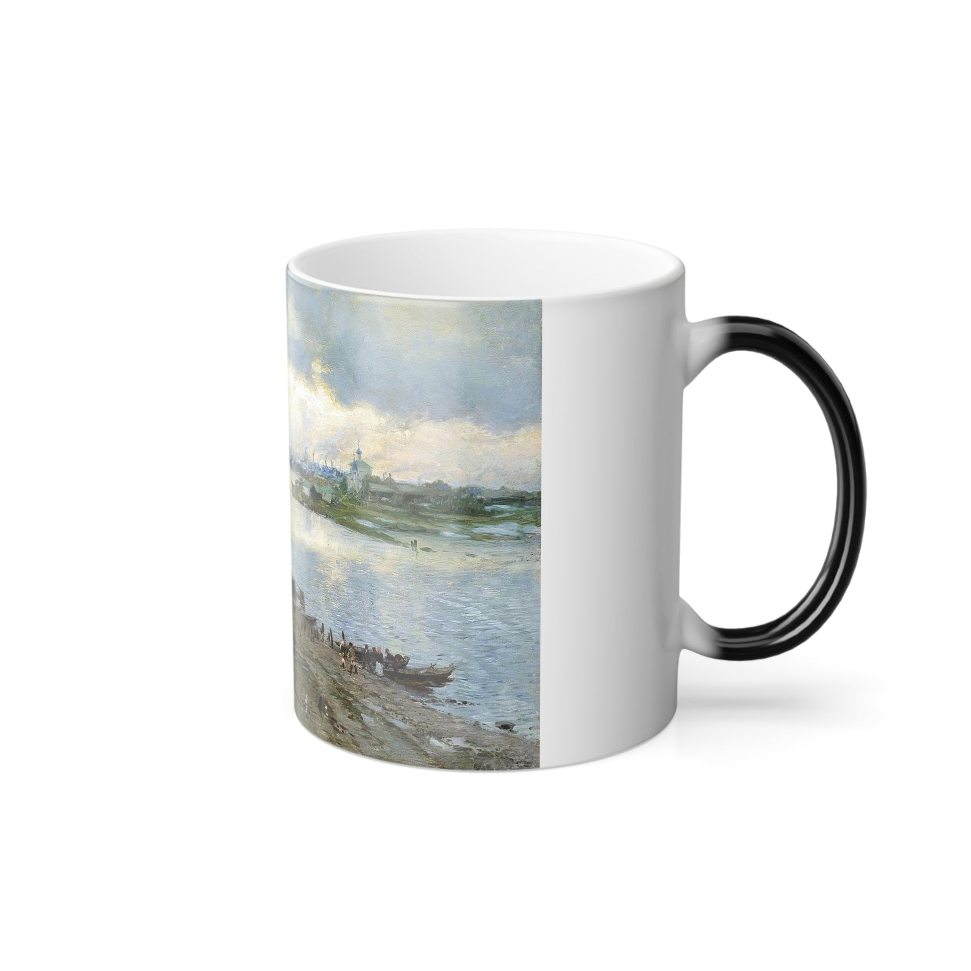 Aleksandr Makovsky (1869-1924) Transportation on the Volga - Color Changing Mug 11oz-11oz-The Sticker Space