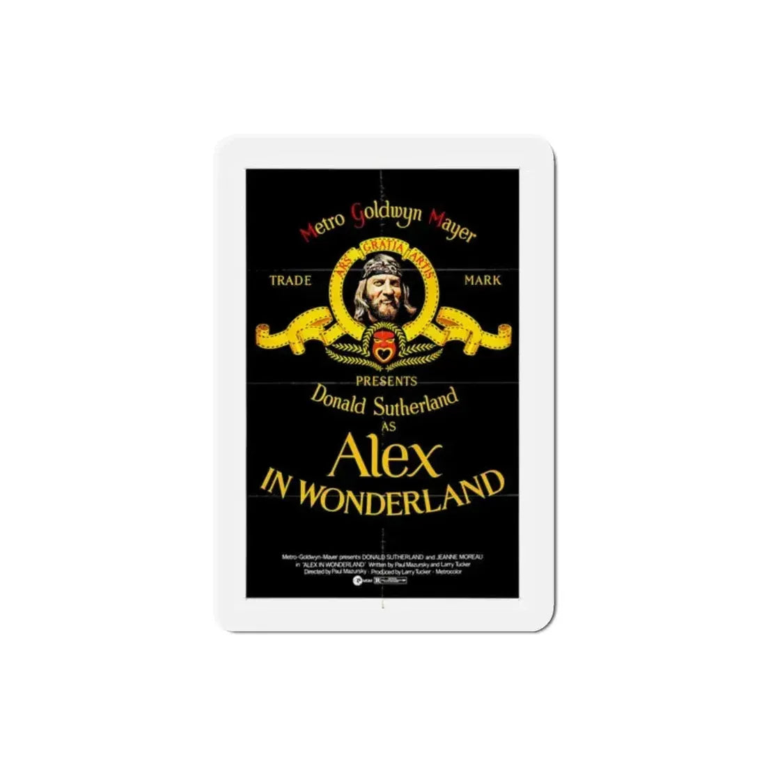Alex in Wonderland 1970 Movie Poster Refrigerator Magnet 2 Inch - The Sticker Space