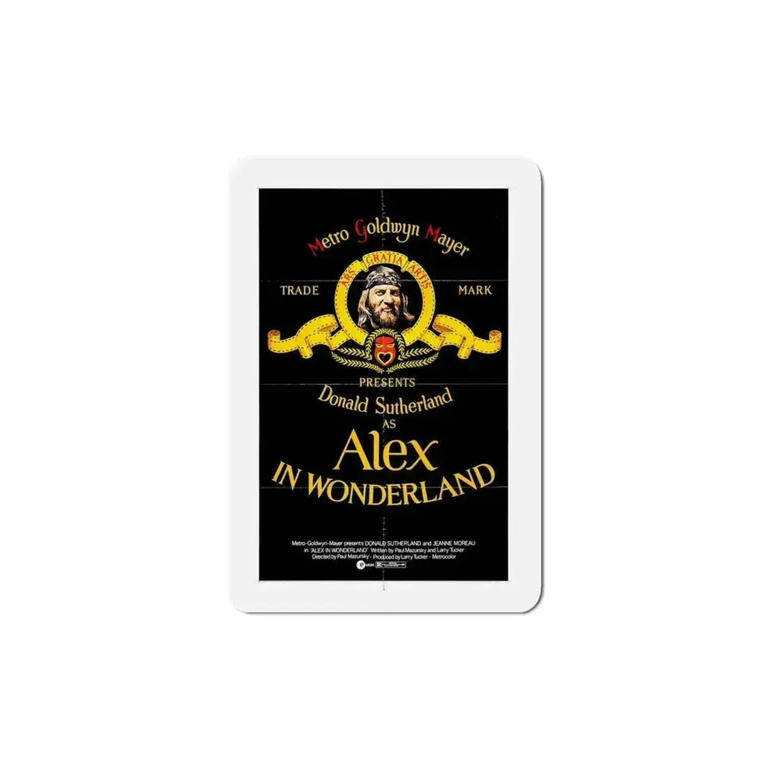 Alex in Wonderland 1970 Movie Poster Refrigerator Magnet 5 Inch - The Sticker Space