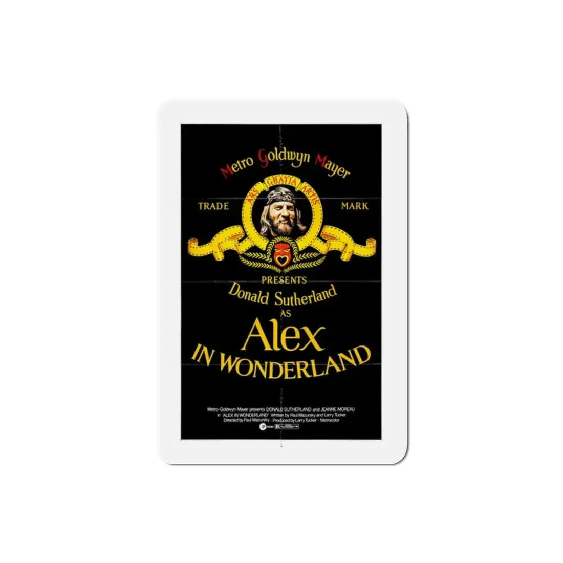 Alex in Wonderland 1970 Movie Poster Refrigerator Magnet - The Sticker Space