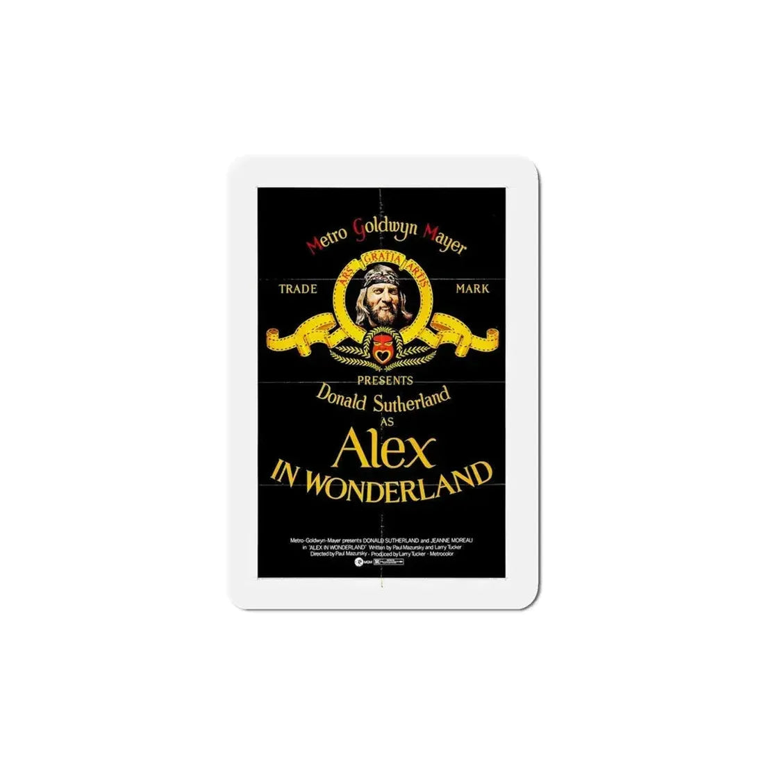 Alex in Wonderland 1970 Movie Poster Refrigerator Magnet - The Sticker Space