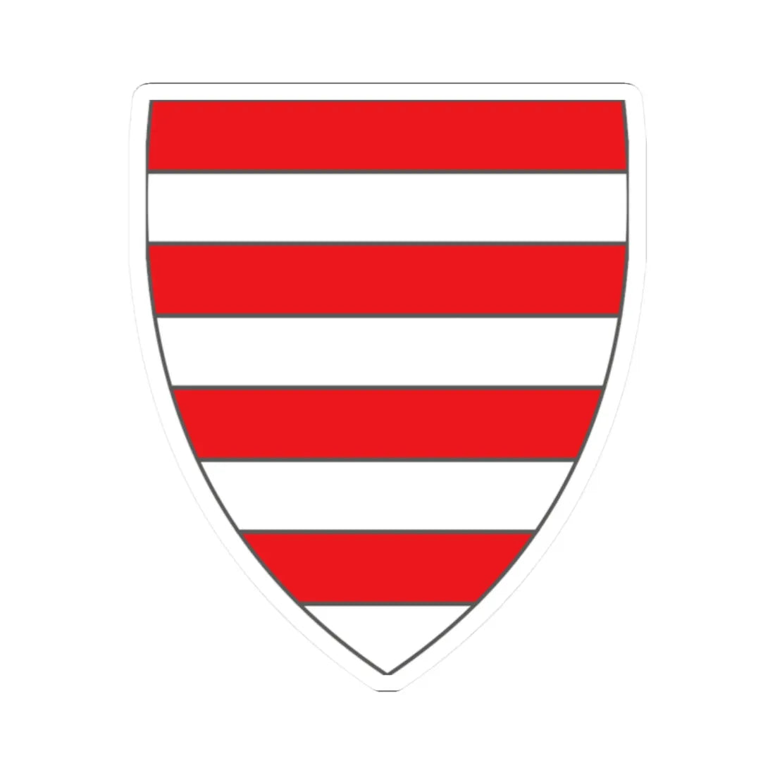 Alex K Kingdom of Hungary (Hungary) (Coat of Arms) STICKER Vinyl Kiss-Cut Decal 2 Inch White - The Sticker Space