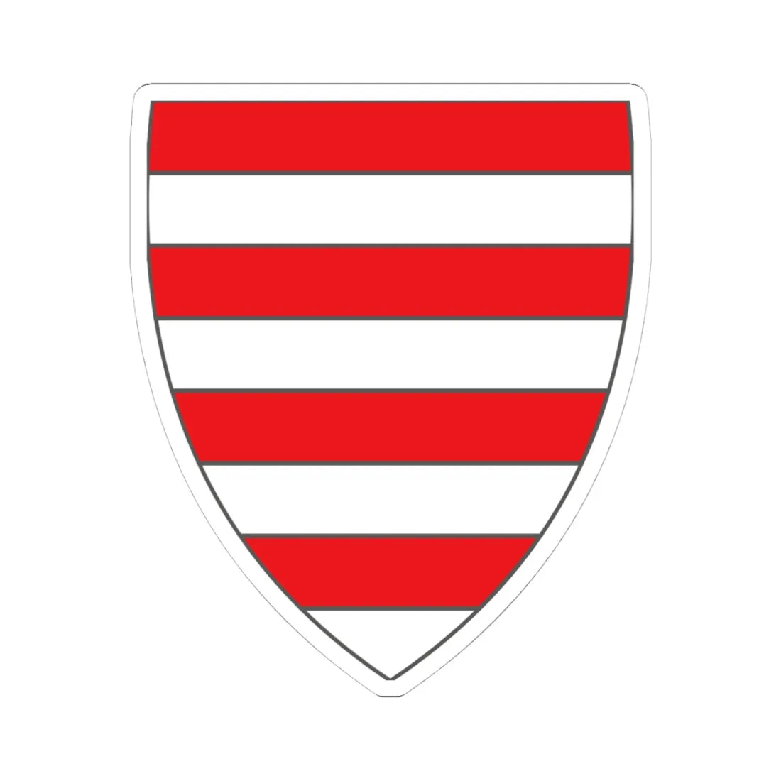 Alex K Kingdom of Hungary (Hungary) (Coat of Arms) STICKER Vinyl Kiss-Cut Decal 4 Inch White - The Sticker Space