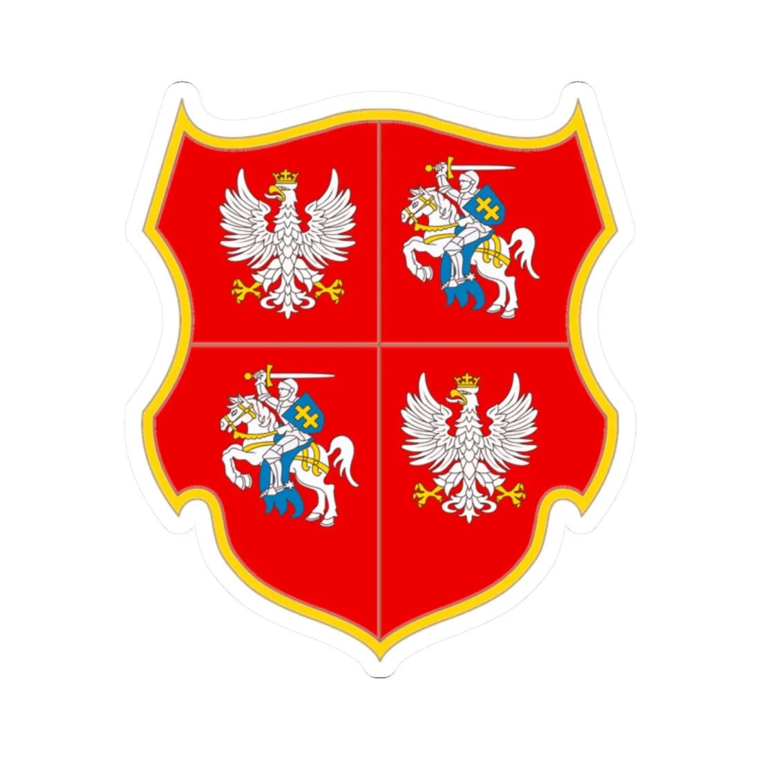 Alex K Rzech Pospolita1 (Lithuania) (Coat of Arms) STICKER Vinyl Kiss-Cut Decal 2 Inch White - The Sticker Space