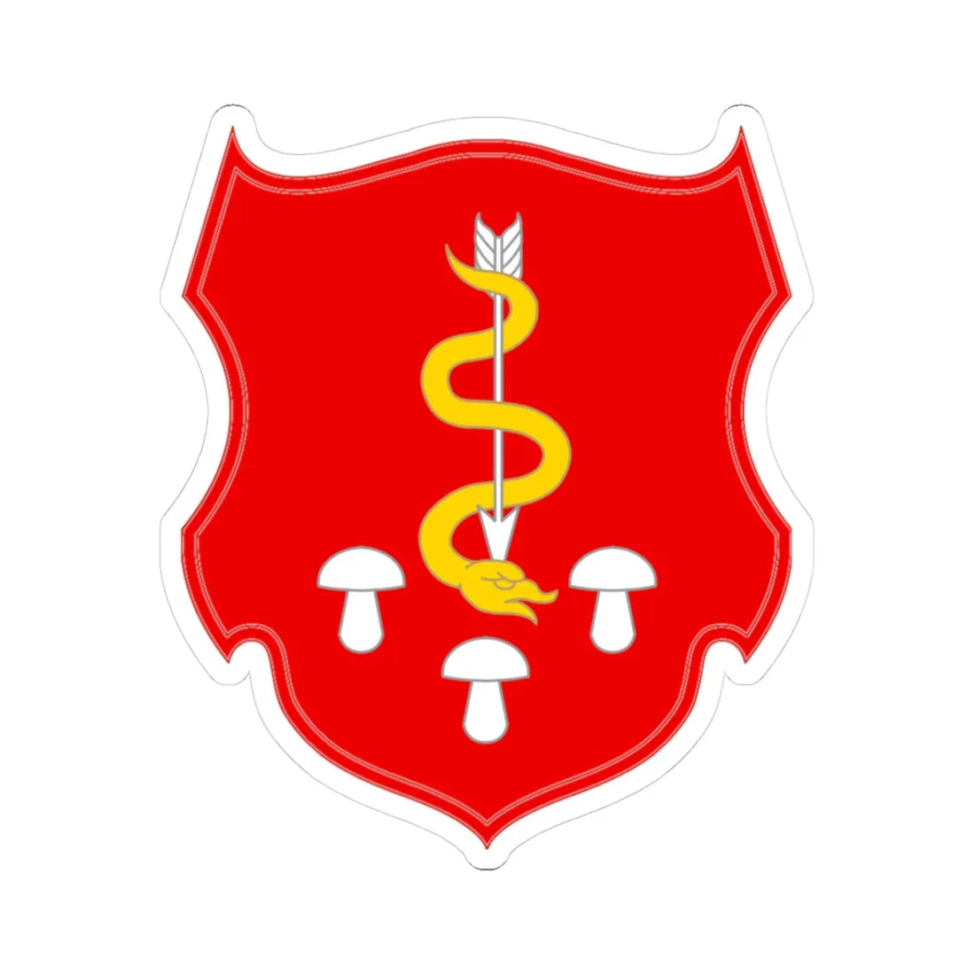 Alex K Tykhin Bajbuza (Poland) (Coat of Arms) STICKER Vinyl Kiss-Cut Decal 3 Inch White - The Sticker Space