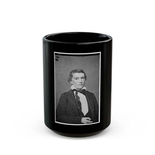 Alexander Stephens C.S.A. (U.S. Civil War) Black Coffee Mug-15oz-The Sticker Space