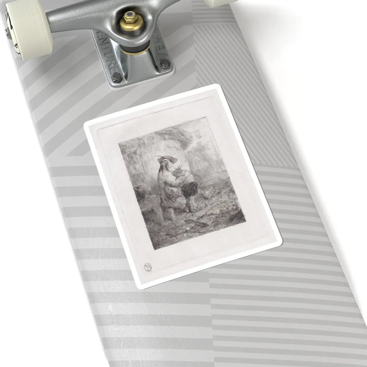 SKU:TSS-STICK-LXNGBR-6X6-23 Sizes:6" × 6" Types:White