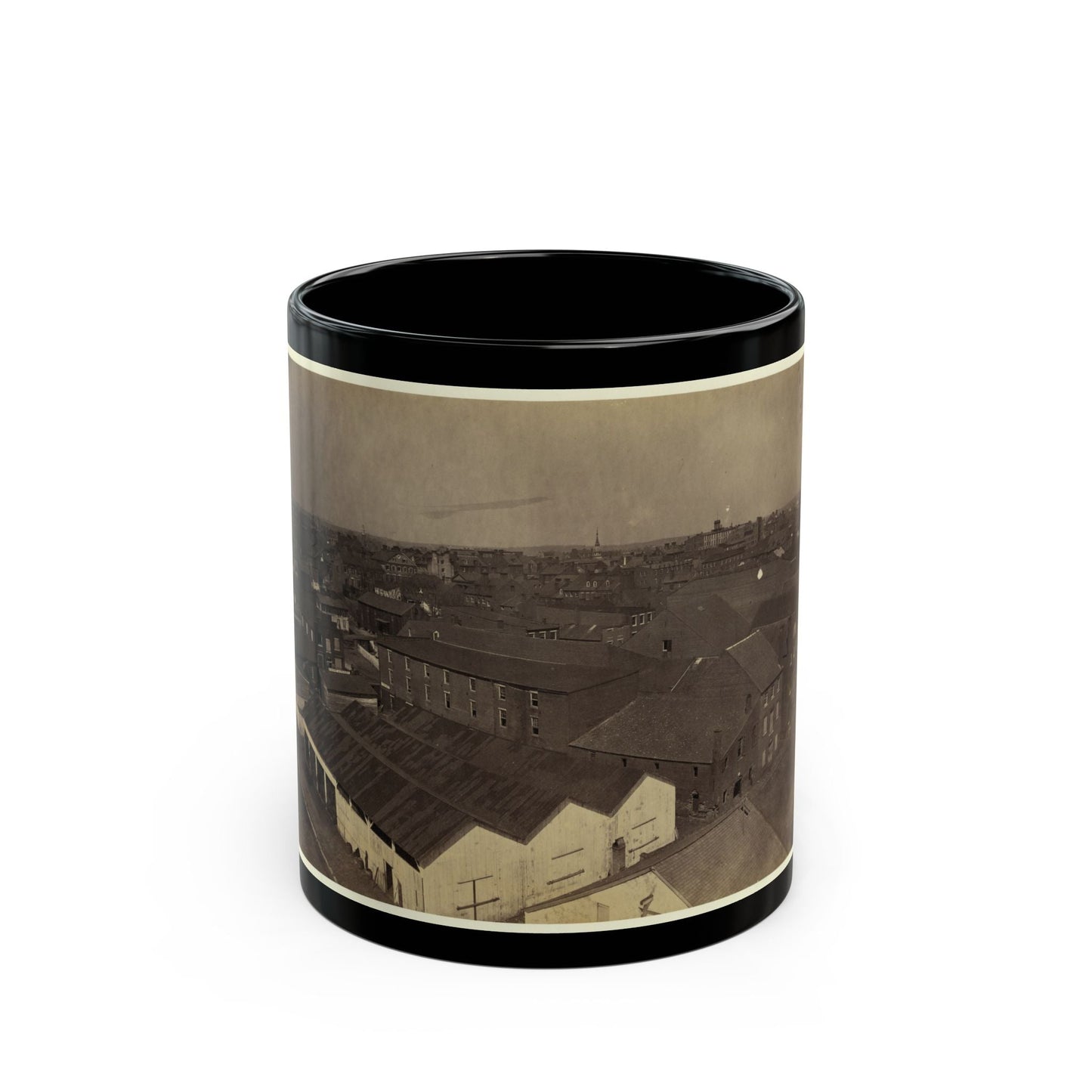 Alexandria From Pioneer Mill, Looking North-West (U.S. Civil War) Black Coffee Mug