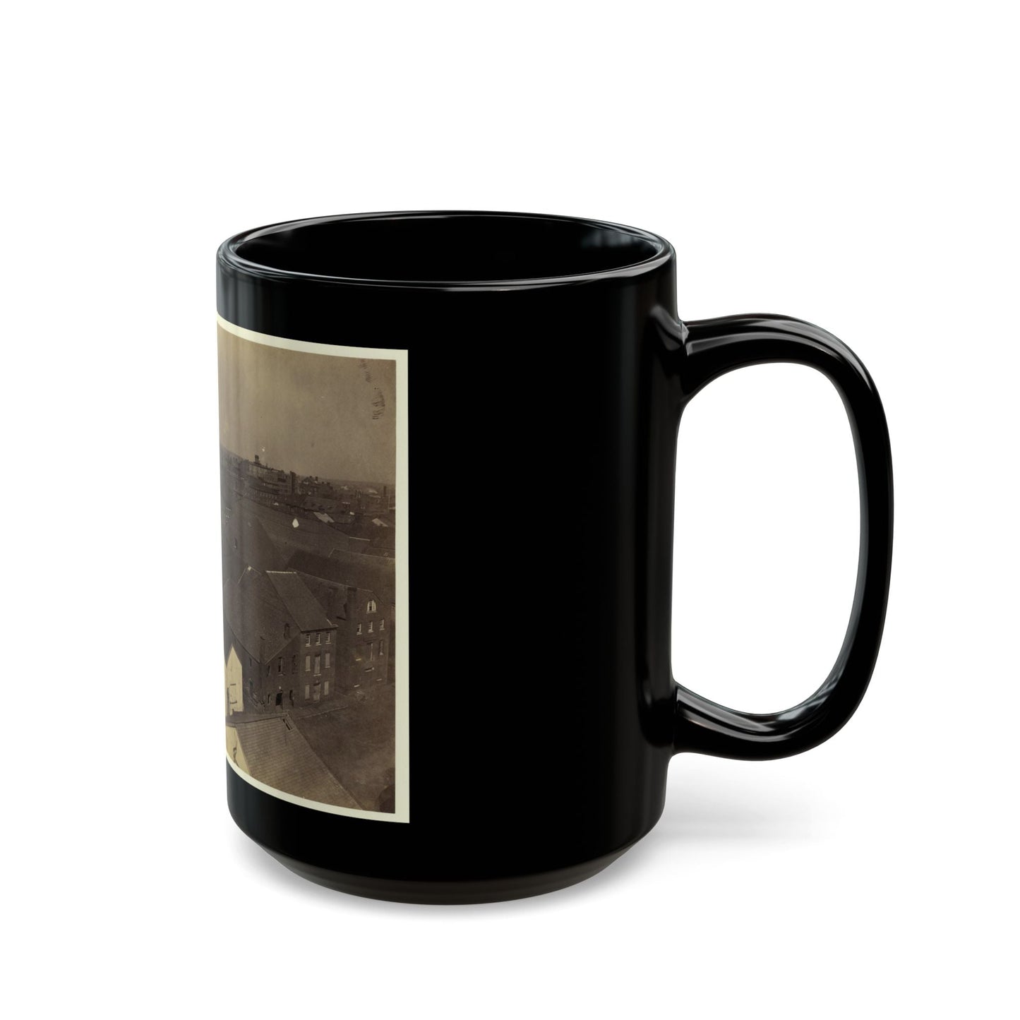 Alexandria From Pioneer Mill, Looking North-West (U.S. Civil War) Black Coffee Mug