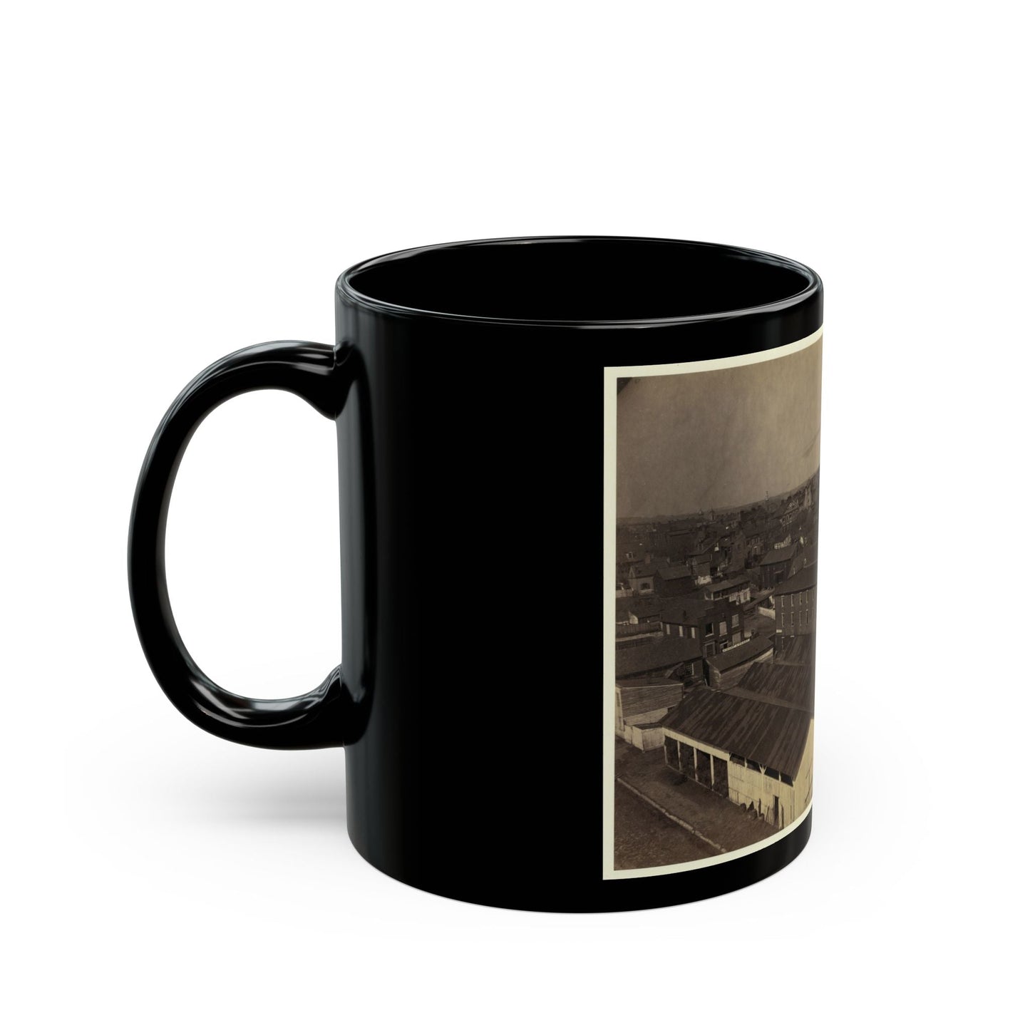 Alexandria From Pioneer Mill, Looking North-West (U.S. Civil War) Black Coffee Mug