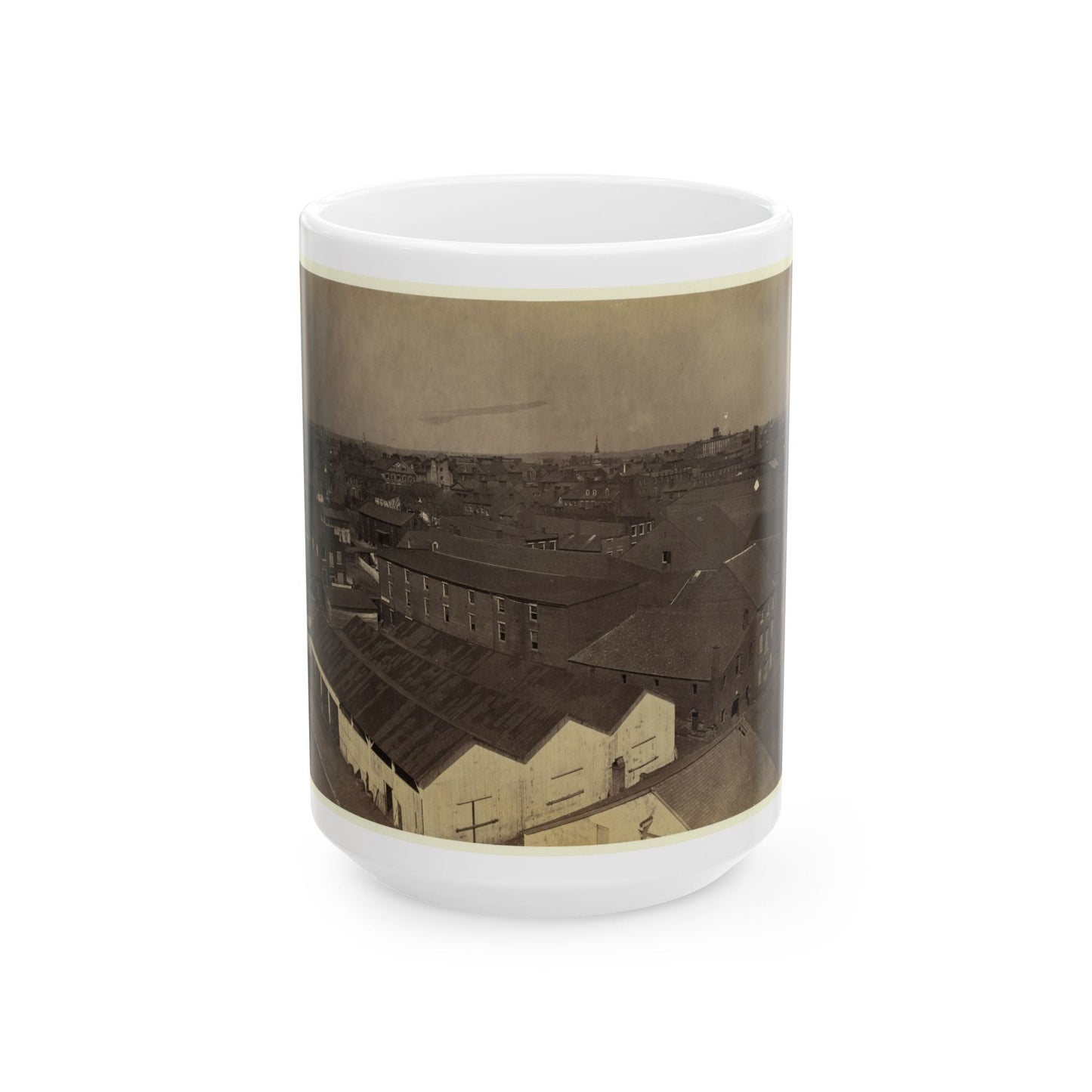 Alexandria From Pioneer Mill, Looking North-West (U.S. Civil War) White Coffee Mug