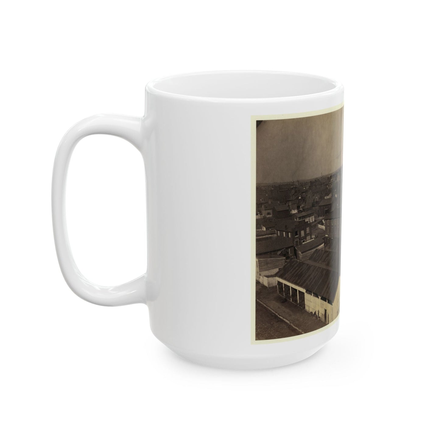 Alexandria From Pioneer Mill, Looking North-West (U.S. Civil War) White Coffee Mug