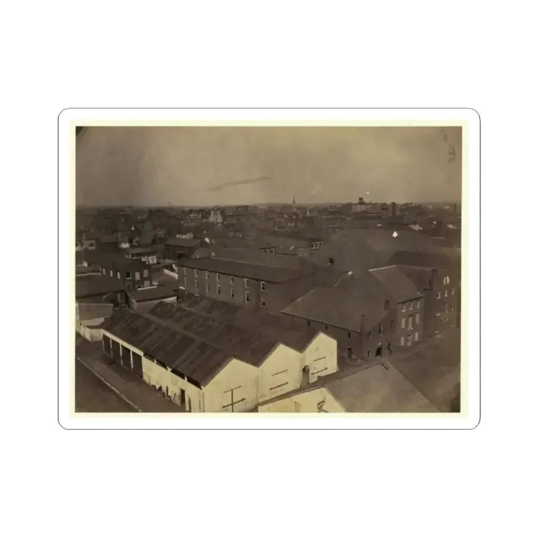 Alexandria From Pioneer Mill, Looking North-West (U.S. Civil War) STICKER Vinyl Kiss-Cut Decal 2 Inch White - The Sticker Space