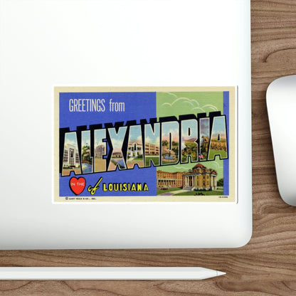 Alexandria Louisiana (Greeting Cards) STICKER Vinyl Die-Cut Decal-The Sticker Space