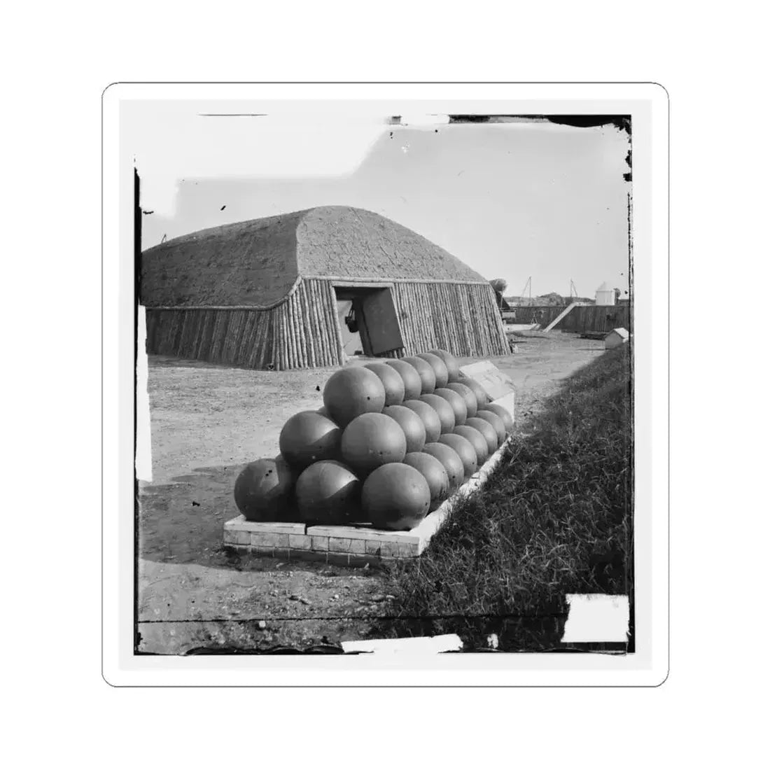 Alexandria, Va.  Magazine in Battery Rodgers (U.S. Civil War) STICKER Vinyl Kiss-Cut Decal 4 Inch White - The Sticker Space