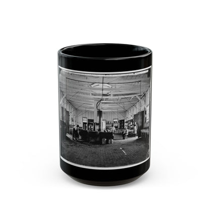 Alexandria, Va. Cooks In The Kitchen Of Soldiers' Rest (U.S. Civil War) Black Coffee Mug-15oz-The Sticker Space