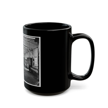 Alexandria, Va. Cooks In The Kitchen Of Soldiers' Rest (U.S. Civil War) Black Coffee Mug-The Sticker Space