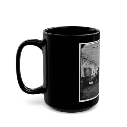 Alexandria, Va. Cooks In The Kitchen Of Soldiers' Rest (U.S. Civil War) Black Coffee Mug-The Sticker Space