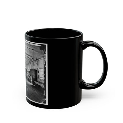 Alexandria, Va. Cooks In The Kitchen Of Soldiers' Rest (U.S. Civil War) Black Coffee Mug-The Sticker Space