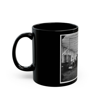 Alexandria, Va. Cooks In The Kitchen Of Soldiers' Rest (U.S. Civil War) Black Coffee Mug-The Sticker Space