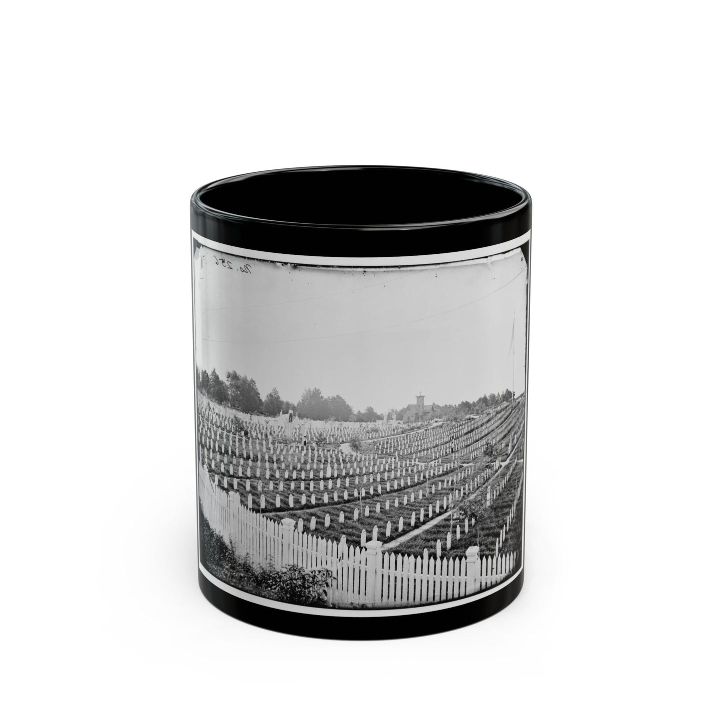 Alexandria, Va.  Soldiers' Cemetery (U.S. Civil War) Black Coffee Mug