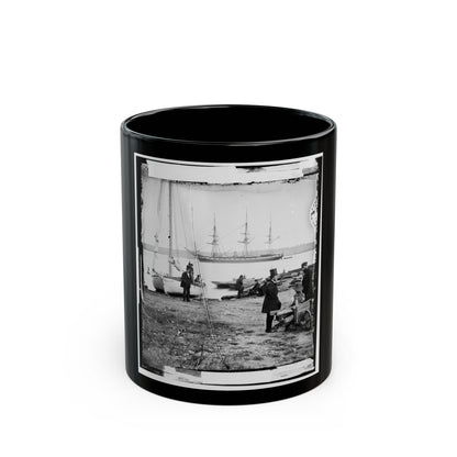 Alexandria, Va. Steam Frigate Pensacola (U.S. Civil War) Black Coffee Mug-11oz-The Sticker Space