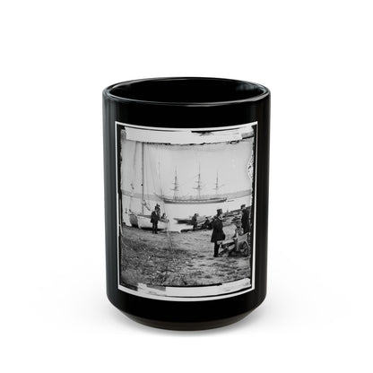 Alexandria, Va. Steam Frigate Pensacola (U.S. Civil War) Black Coffee Mug-15oz-The Sticker Space