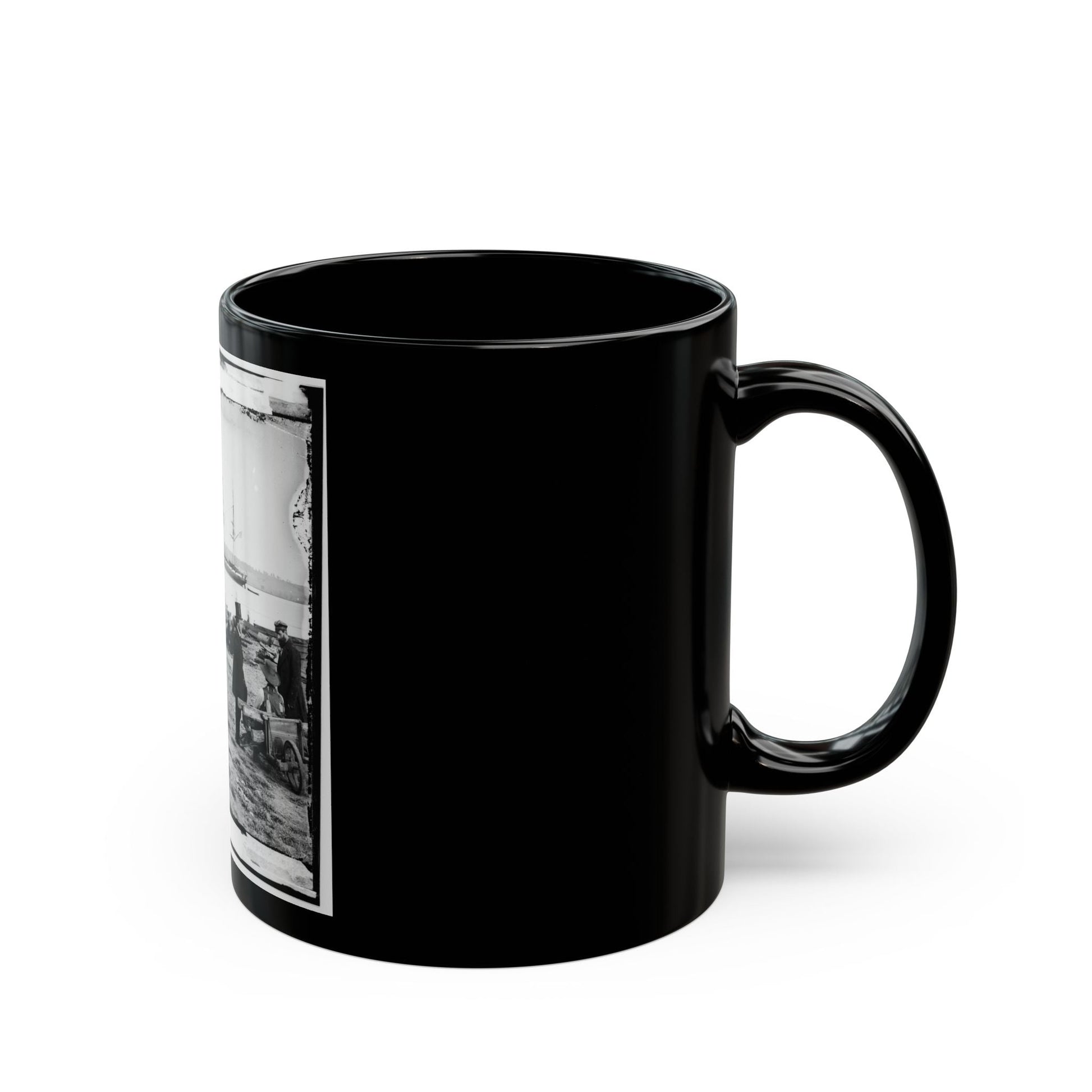 Alexandria, Va. Steam Frigate Pensacola (U.S. Civil War) Black Coffee Mug-The Sticker Space