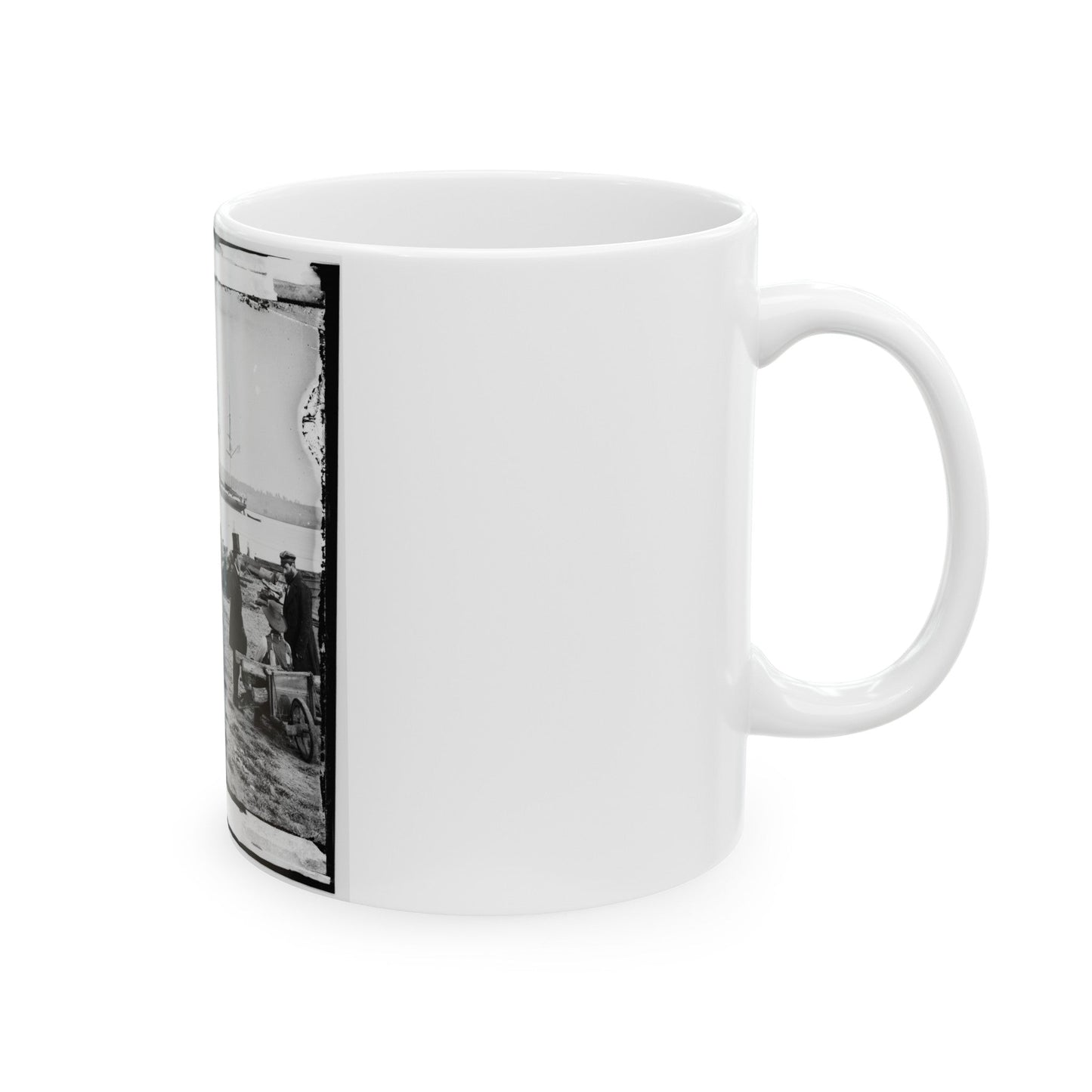 Alexandria, Va. Steam Frigate Pensacola (U.S. Civil War) White Coffee Mug-The Sticker Space