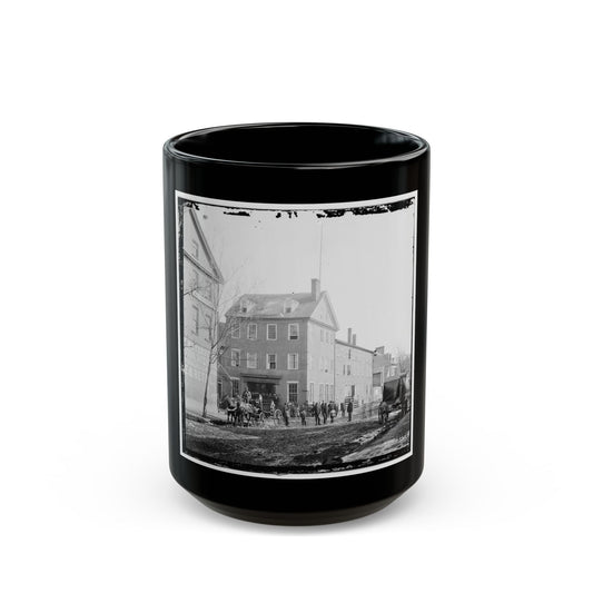 Alexandria, Va.  The Marshall House, King And Pitt Streets (U.S. Civil War) Black Coffee Mug