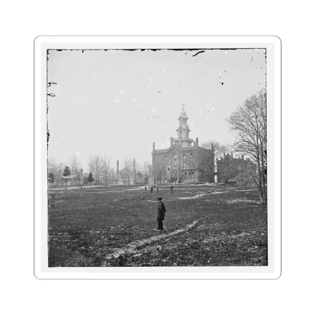 Alexandria, Virginia. Episcopal Seminary (U.S. Civil War) STICKER Vinyl Kiss-Cut Decal 3 Inch White - The Sticker Space