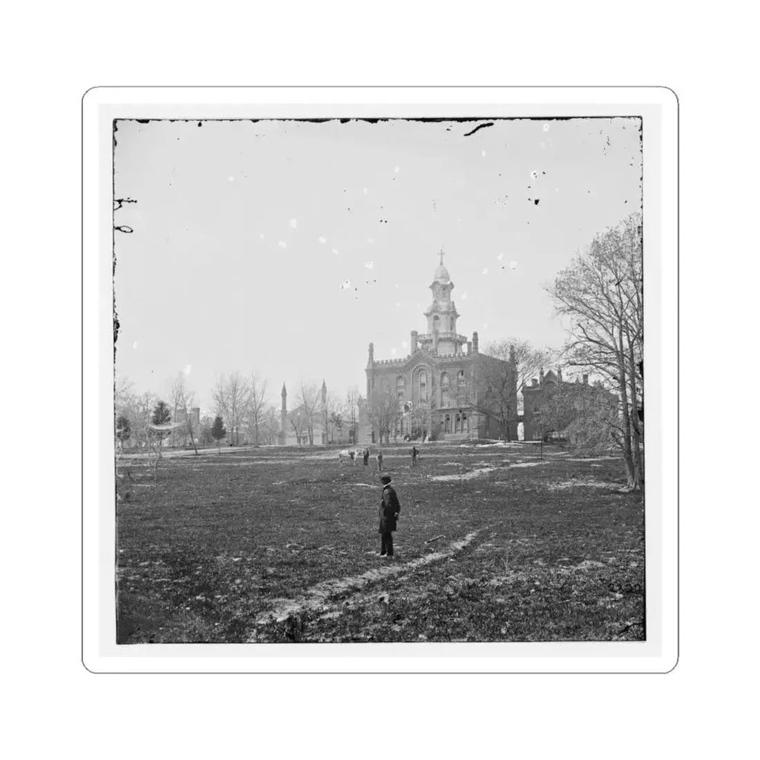 Alexandria, Virginia. Episcopal Seminary (U.S. Civil War) STICKER Vinyl Kiss-Cut Decal 4 Inch White - The Sticker Space