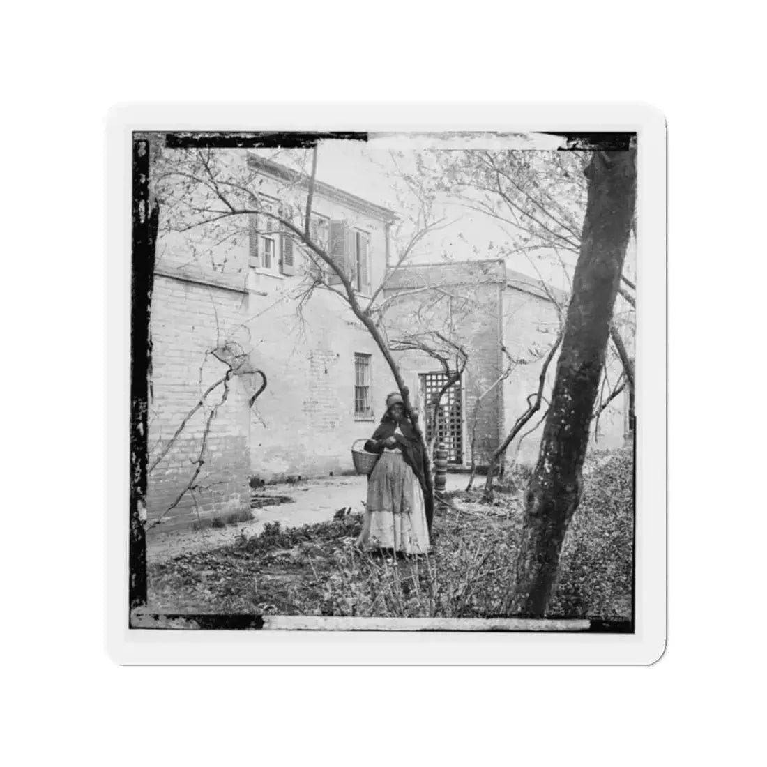 Alexandria, Virginia. Slave Pen. Exterior View (U.S. Civil War) Refrigerator Magnet 2 Inch Die-Cut - The Sticker Space